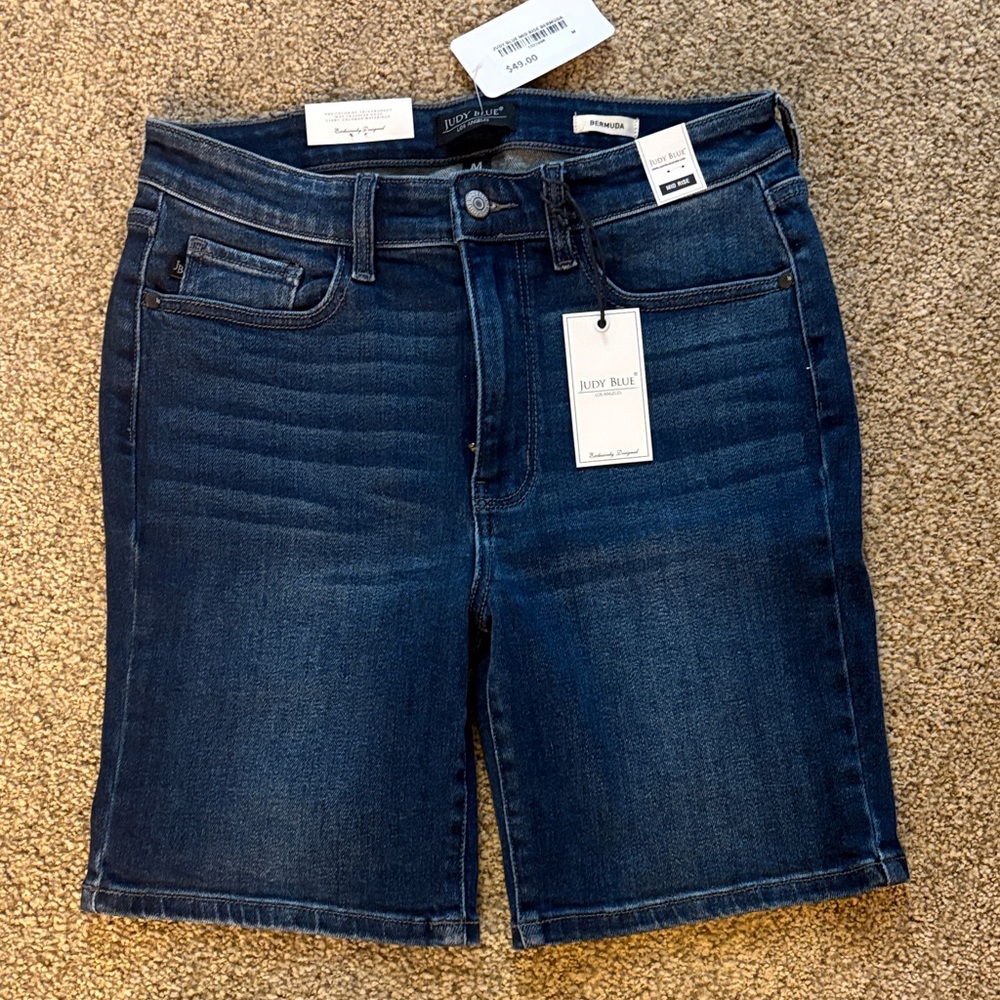 Judy Blue Indigo Denim Shorts